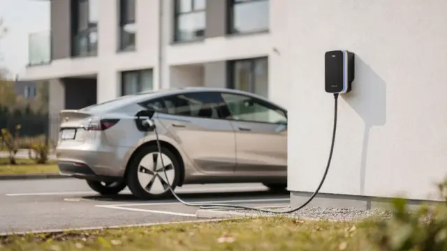 Wallbox am Stellplatz im Mehrfamilienhaus für das Thema Laden von E-Autos