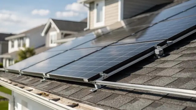 Dach mit Photovoltaikanlage als Thema zur PV-Haftung bei Schäden