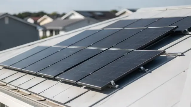 Solaranlage auf einem Hausdach als Beispiel für regionale und überregionale Solaranbieter