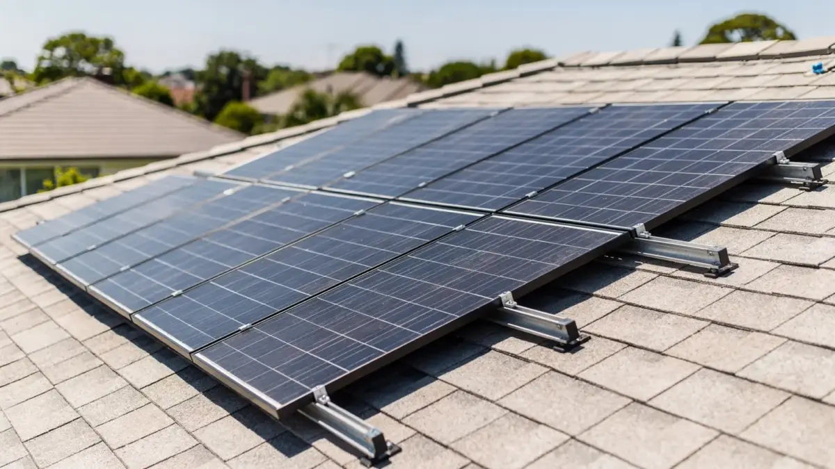 Photovoltaikanlage auf einem Hausdach als Thema zur Photovoltaik-Amortisation