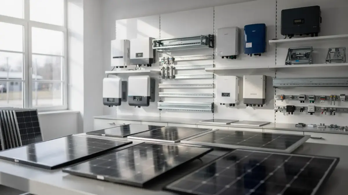 Solaranbieter mit Solarmodulen und Wechselrichtern als Thema Herstellerpartnerschaften