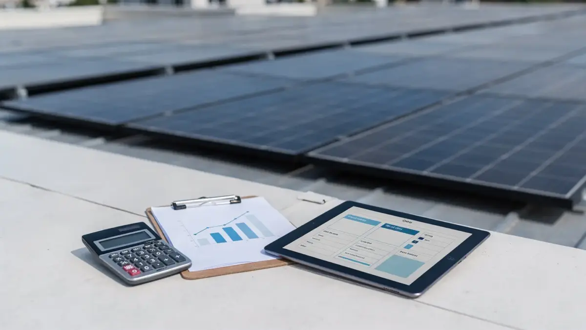 Photovoltaik-Angebote vergleichen: Solarmodule, Rechner und Unterlagen zur Prüfung von Preis und Leistung