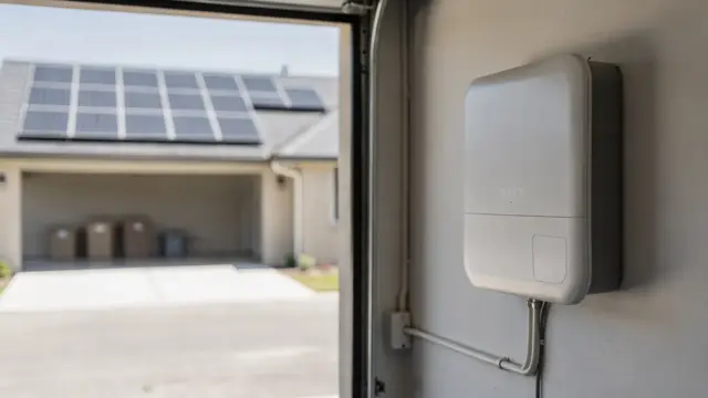 Haus mit Photovoltaik-Anlage und Stromspeicher zur Speicher-Amortisation bei Photovoltaik