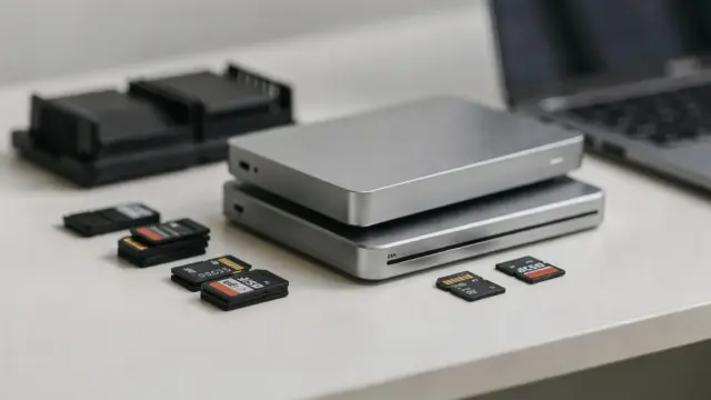 Externe SSDs und Speicherkarten zum Thema wirtschaftlich sinnvolle Speichergröße
