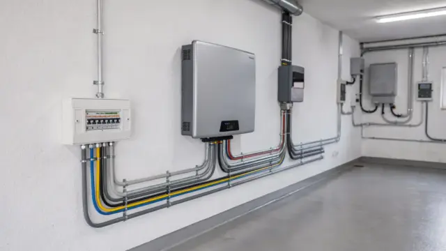 Batteriespeicher und Wechselrichter in einer PV-Anlage zur technischen Einbindung