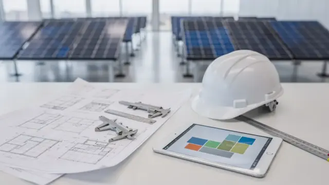 EPC-Anbieter für Photovoltaik: Solarpanel, Baupläne und Messwerkzeuge im Projektumfeld
