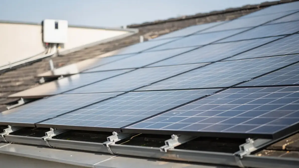 Photovoltaikanlage auf Hausdach zum Thema PV-Lebensdauer
