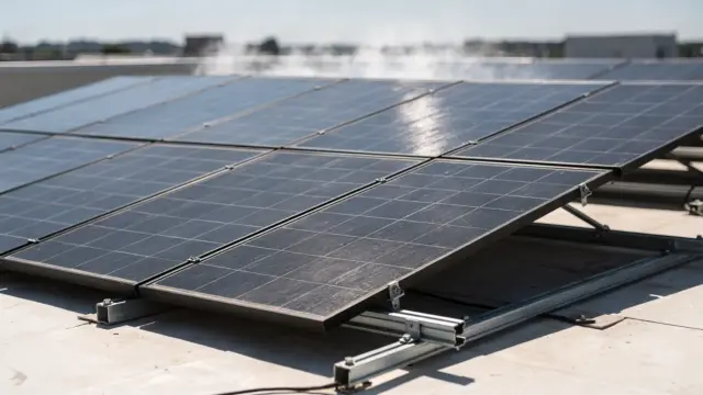 Solaranlage auf dem Dach bei Hitze – PV-Leistung im Sommer