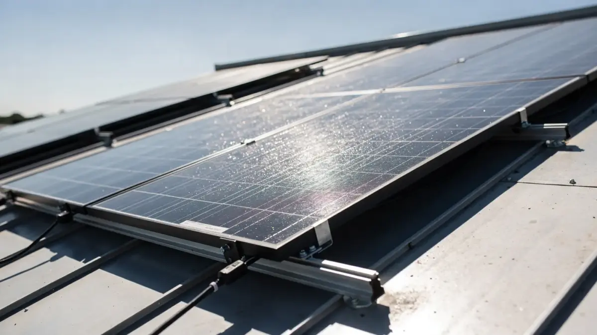 Solaranlage auf dem Dach bei Hitze – PV-Leistung im Sommer